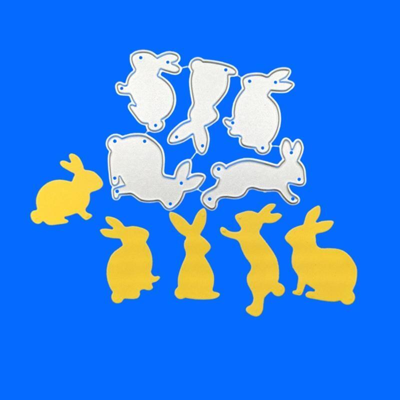Easter Rabbits Metal Cutting Dies Stencil DIY Scrapbooking Album Paper Card Mold