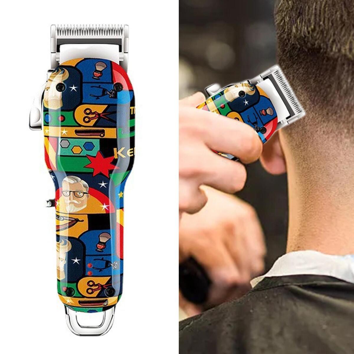 Electric Hair Clipper Haircut 2000mAh Portable with Guide Comb for Salon