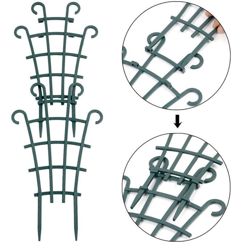 6PCS Rustproof Garden Trellis for Potted Climbing Plants Outdoor Indoor Pot