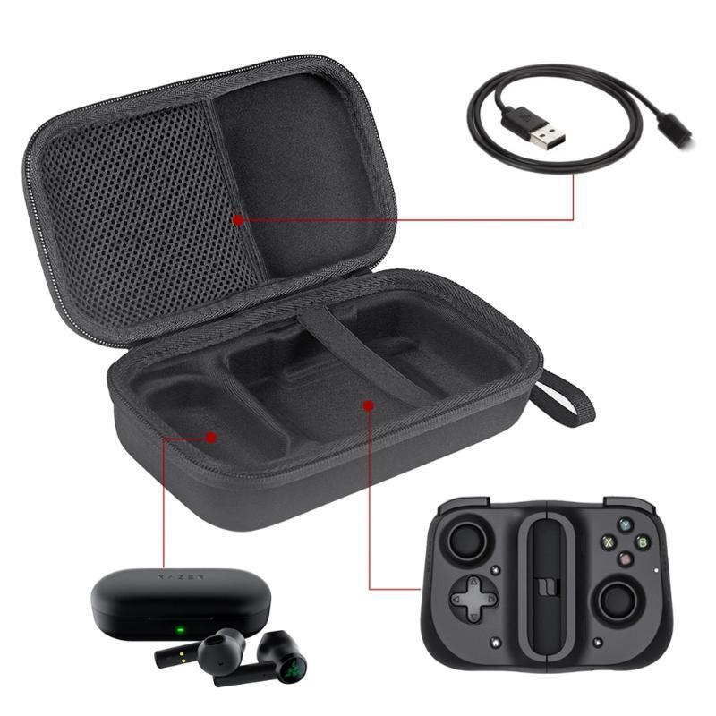 Mobile Game Controller Storage Bag Hard Shell Travel Carry Case for Kishi