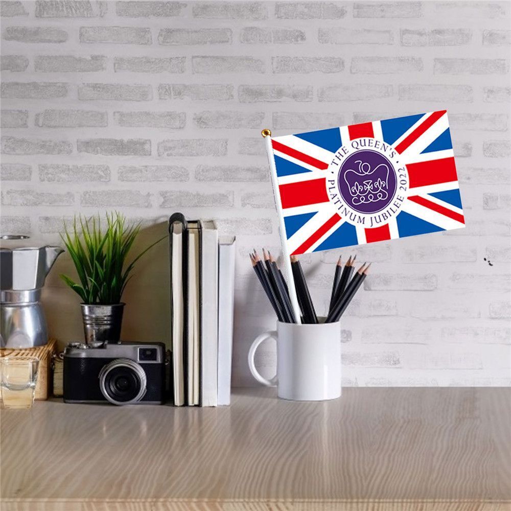 Bunting Parade Table Decoration Hand Waving  Flag Home Decor Polyester Queen