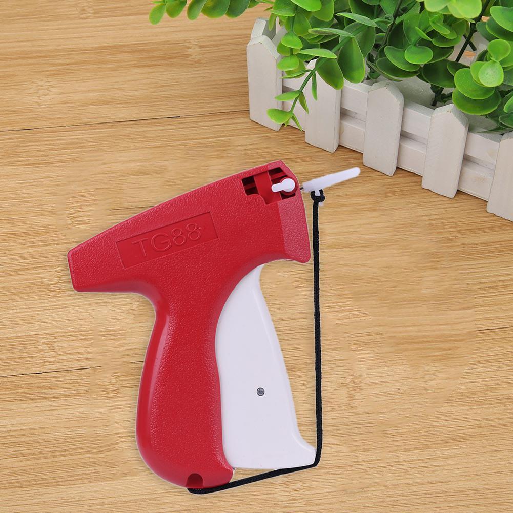 Clothes Garment Sewing Price Label Tagging Gun+5 Needles+1000 Barbs (B)
