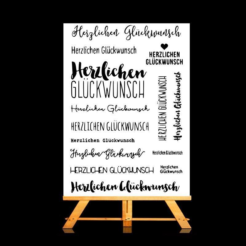 German Silicone Clear Stamp for Scrapbooking Paper Art Crafts Journal Supplies