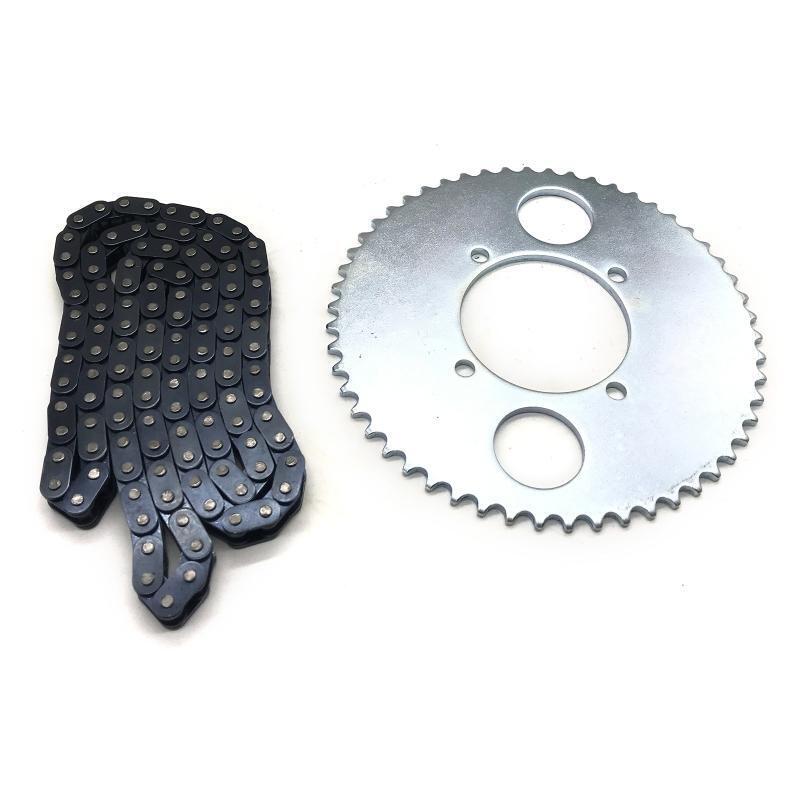 T8F 54T Tooth Rear Dirve Sprocket Cog With 116 Links Chain For Bike Gas Scooter