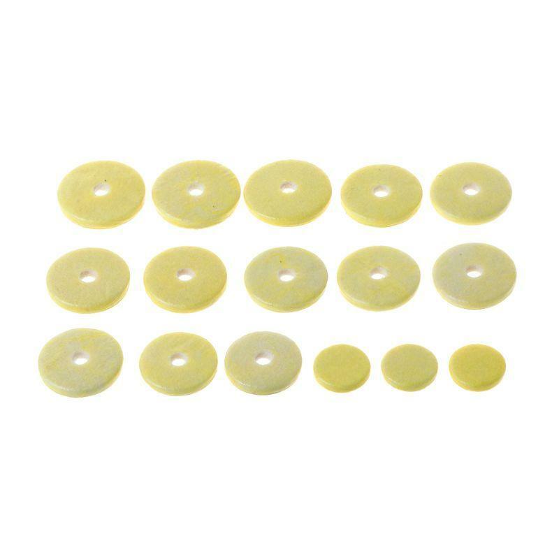16pcs/set Flute Clarinet Key Pads Faux Leather Cushion Wind Instrument Acces