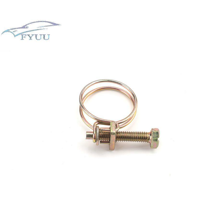 42pc Universal Adjustable Type Screw Bolt Tight Double Wire Hose Clamp Pipe Clip