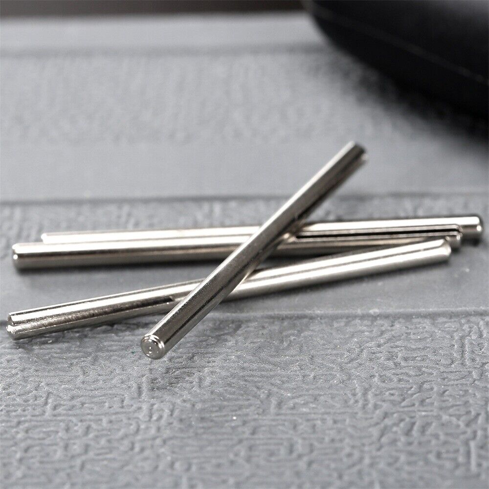 10pcs Sandpaper Straight Split Mandrels 1/8" Shank Clip Handle Rotary Tool New