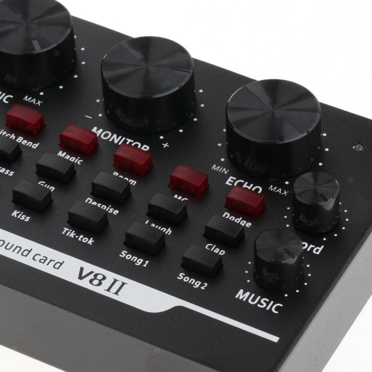 Mini V8II  Card  Mixer for Laptop Headset Phone Computer