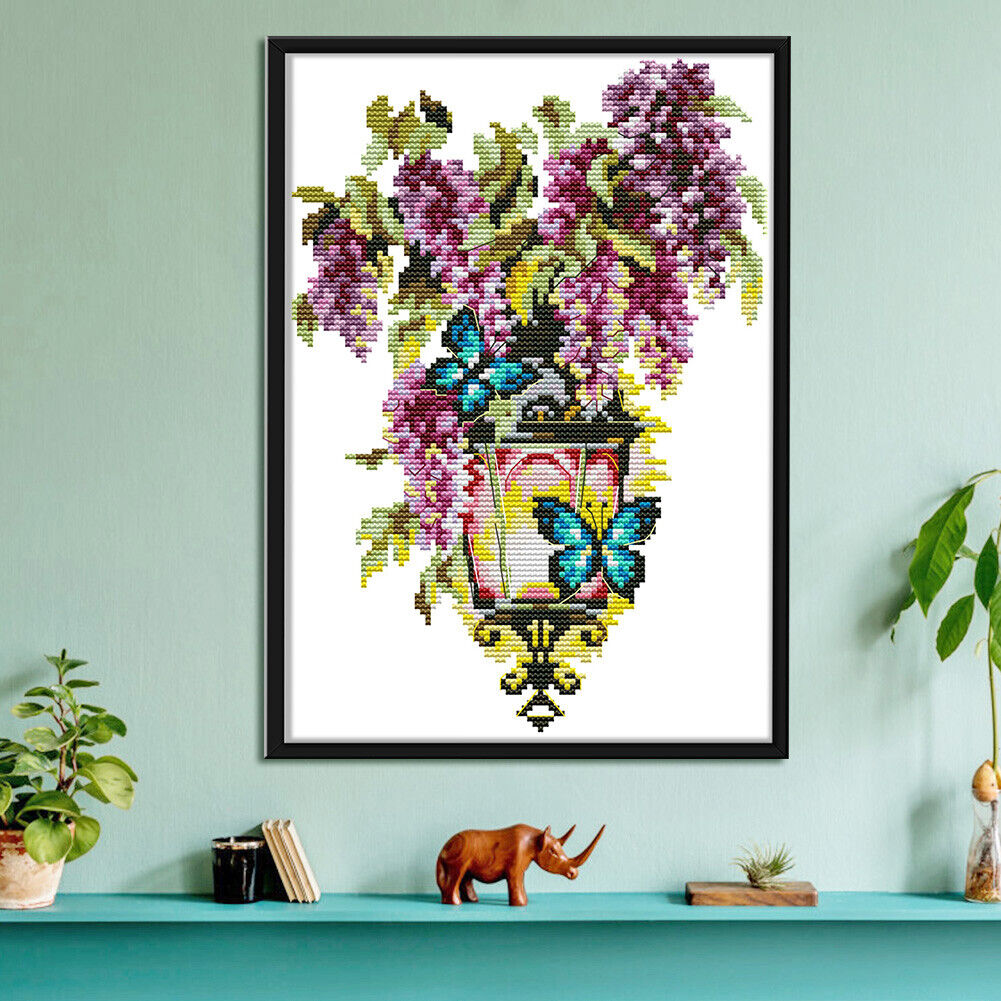 Fascination Light 14CT Stamped Cotton DIY Cross Stitch Embroidery (H794)