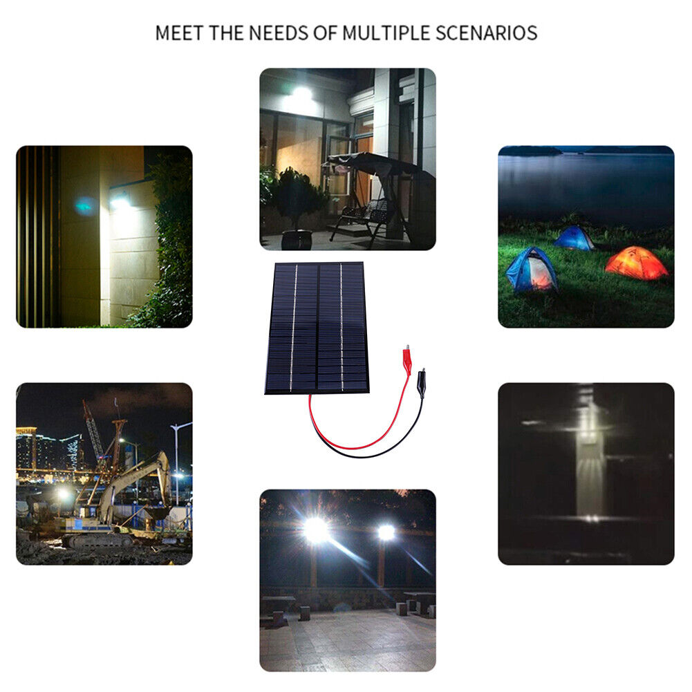 Waterproof Solar Panel 8W 18V Polycrystalline Board Portable DIY Solar Cell