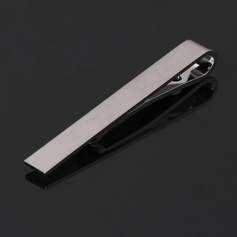 3pcs Men Tie Clips Mixed Color Bar Alloy Skinny Simple Style Business Accessory