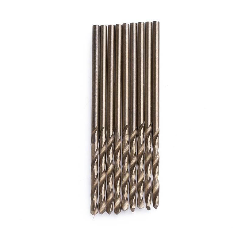 10Pcs 1.5mm M35 Round Shank HSS-Co Cobalt Twist Drill Spiral Drill Bit