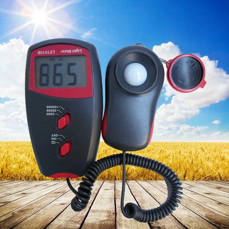 Digital Illuminance/Light Meter Photometer 0 - 100,000 Lux Luxmeter Max Read1999