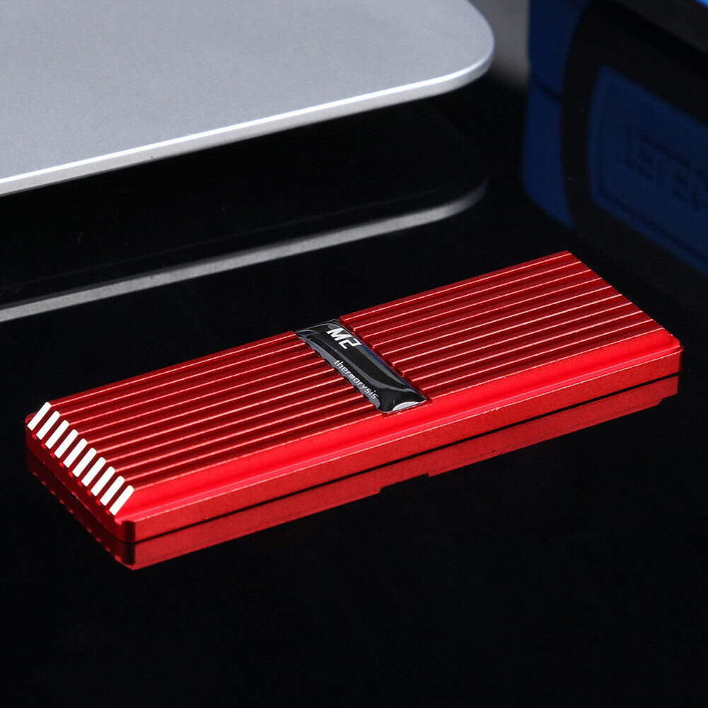 SSD Heatsink Radiator Cooler M.2 2280 NVME Heat Dissipation Pads (Red)