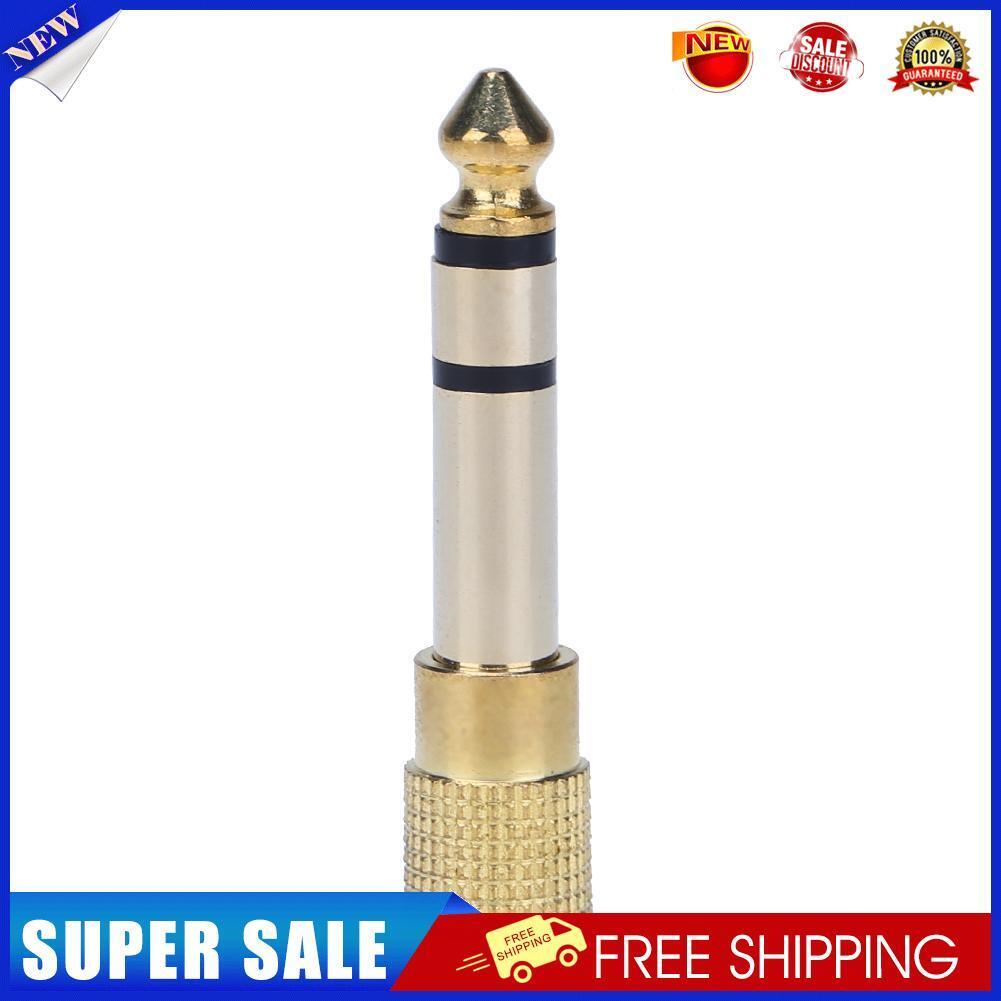 3.5mm Female to 6.5mm Male Headphone to Stereo Microphone Jack Adapter