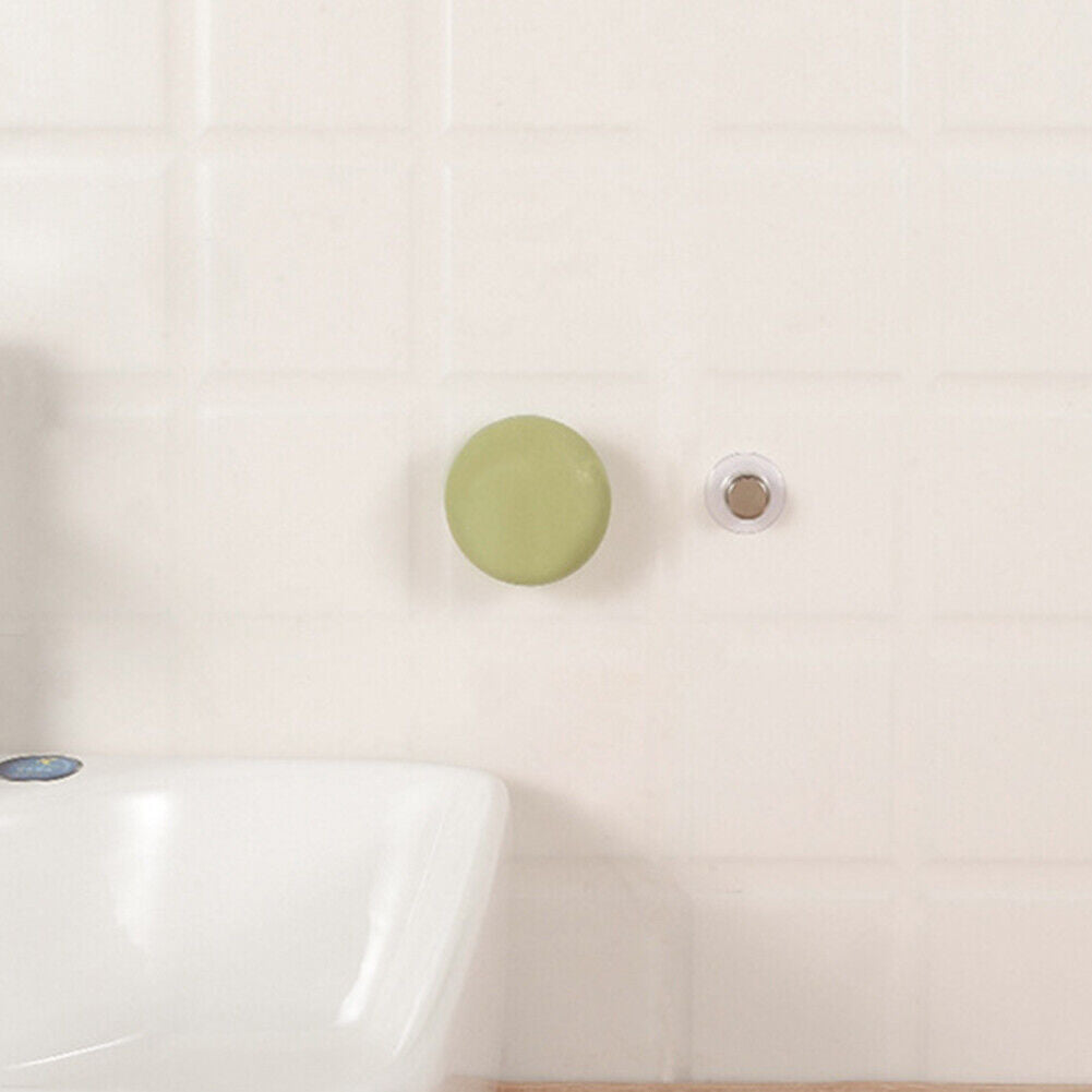 Stainless Steel Soap Magnetic Holder Rack Suction Cup Hanging Bracket (A)