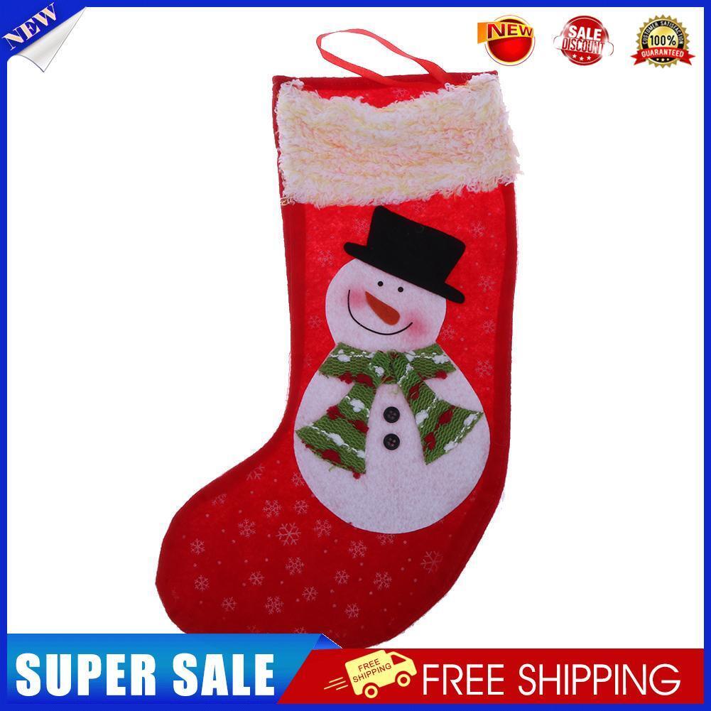 Christmas Stockings Socks Candy Gift Bag Xmas Tree Decoration(Snowman)