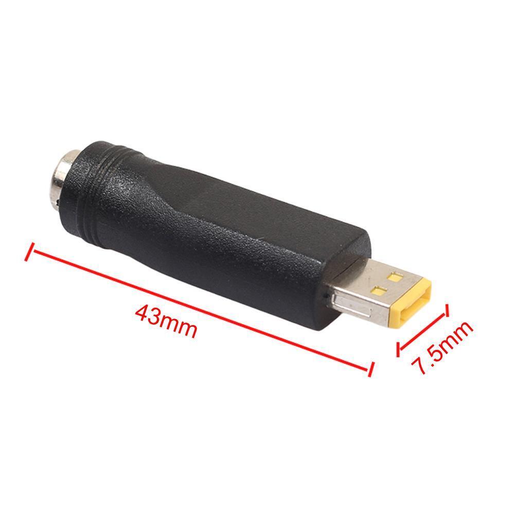5.5x2.1mm Female to Square Plug Converter for Lenovo ThinkPad 10 Helix 2