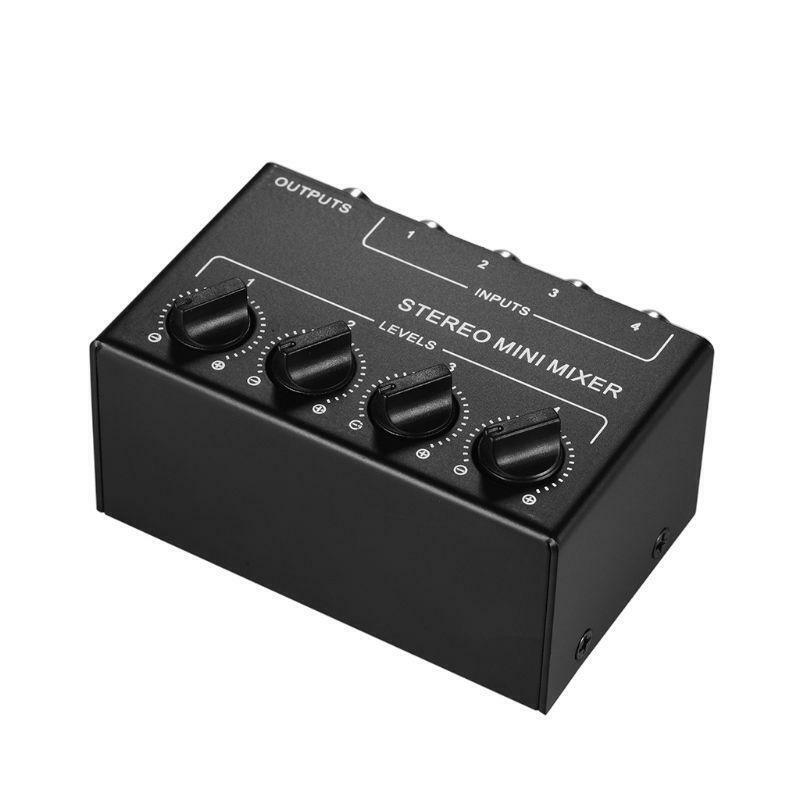 CX400 Mini Stereo 4-Channel Passive Mixer Mixer Stereo Dispenser Live Studi-o