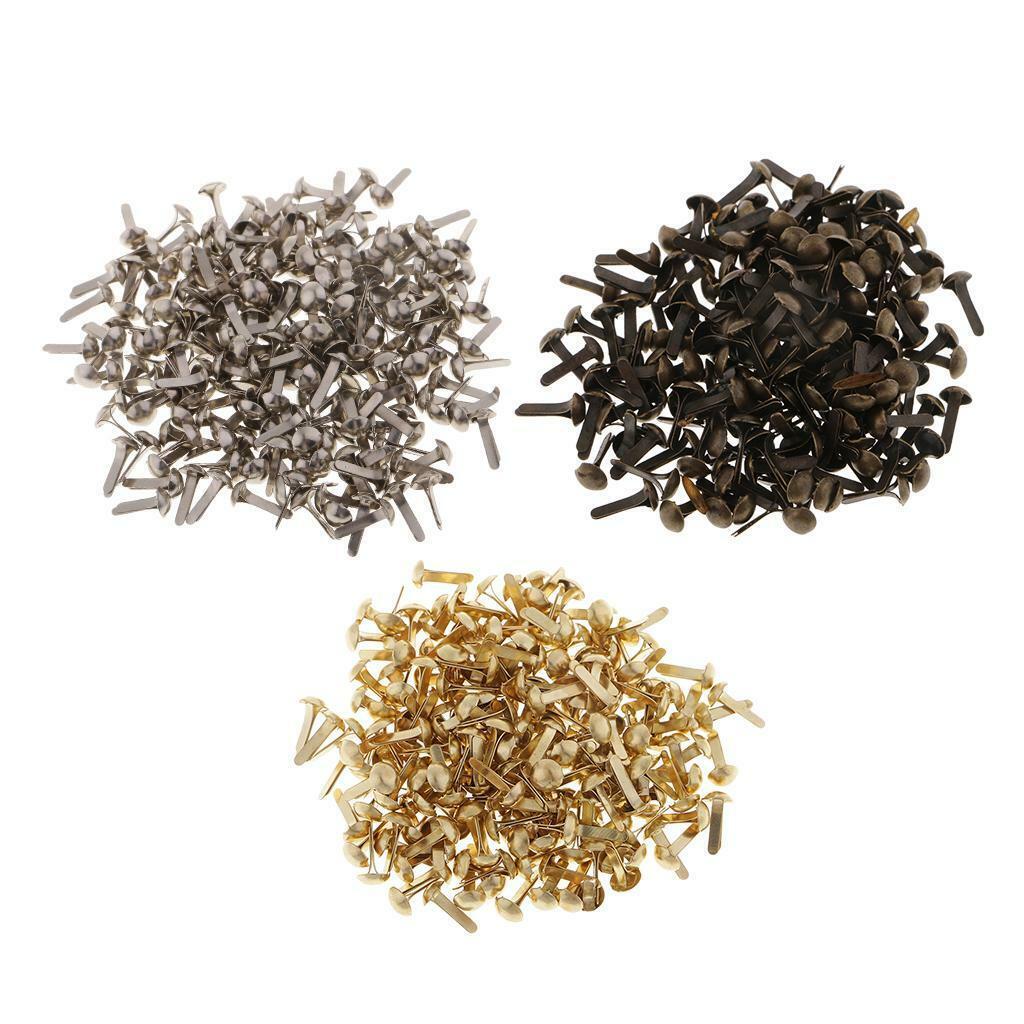 600x Bulk Iron Brads Decorative Paper Fasteners Scrapbooks Album Decorations