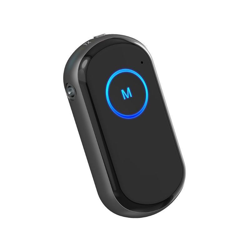 Bluetooth-compatible Transmitter Receiver 2in 1 Portable Car Adapter 3.5mm AUX