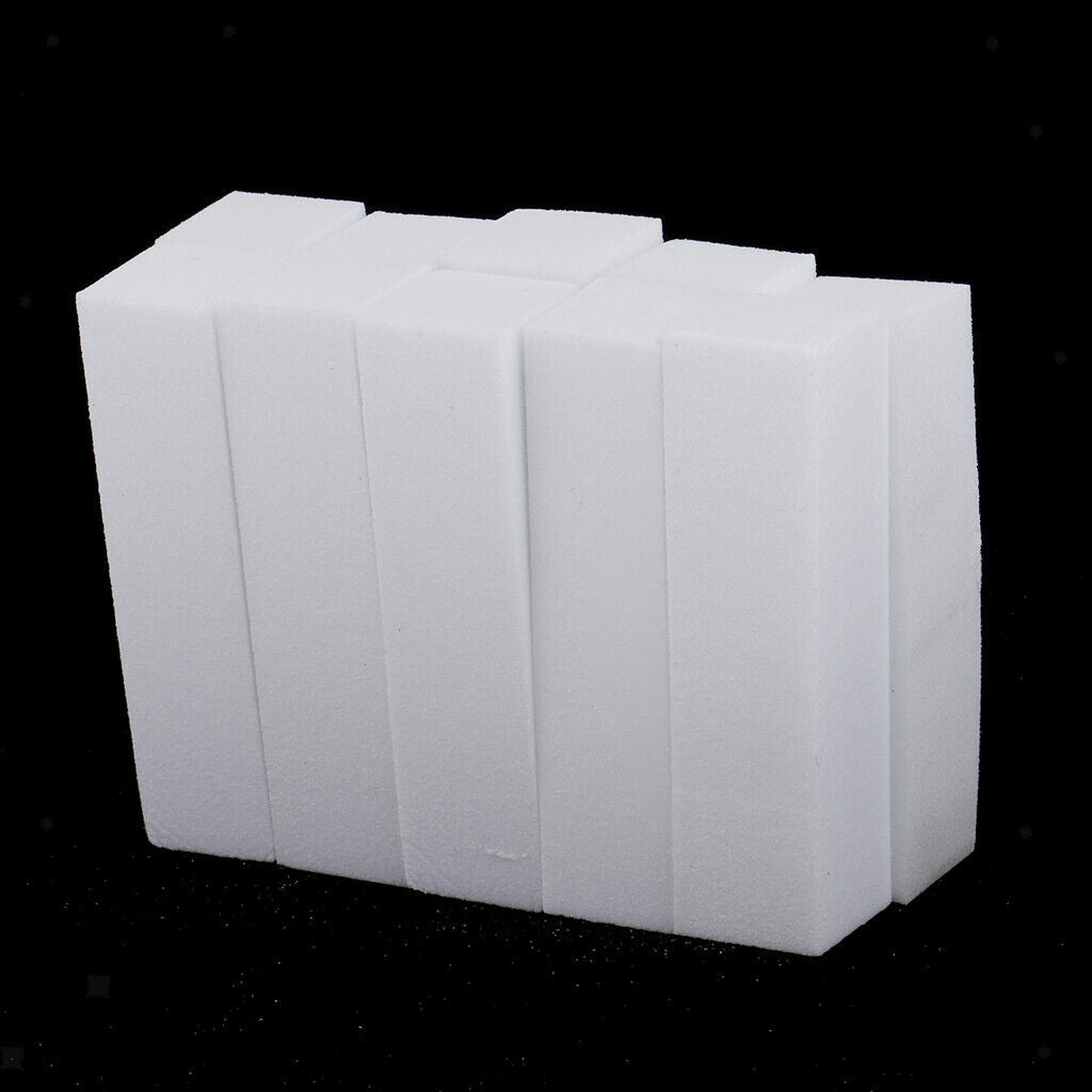 10  Polish Buffer Block Acrylic Nails  Files Tools White