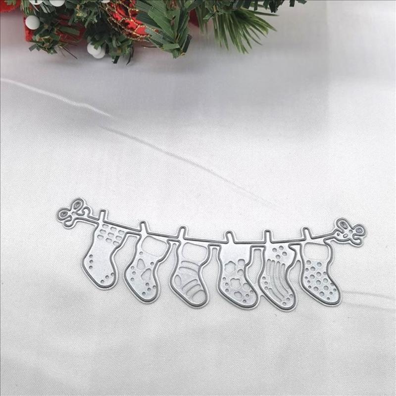Christmas Sock Metal Cutting Dies Stencils Crafts Cards Cutting Die Cut