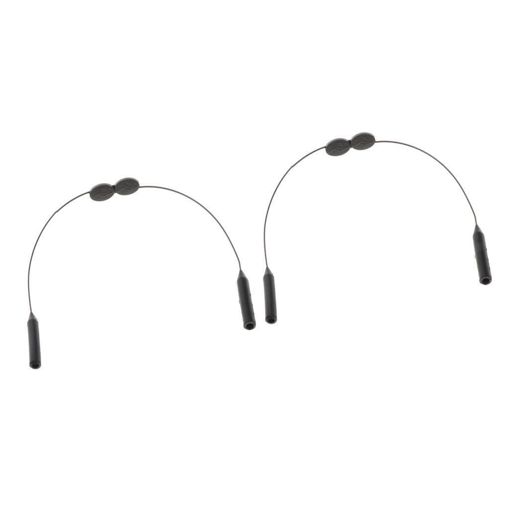 2pcs Silicone Glasses Strap Cord Retainer  Lanyard Keeper