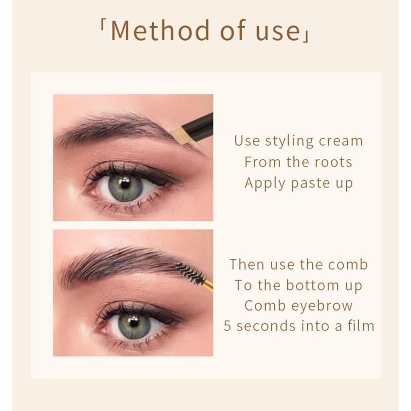 Professional Brow Styling Kit Shape Brows Clear Brow Wax for Shaping Defining