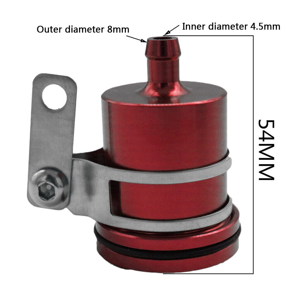 Universal Motorcycle Brake Fluid Reservoir Clutch Tank Oil Fluid Cup (Red)