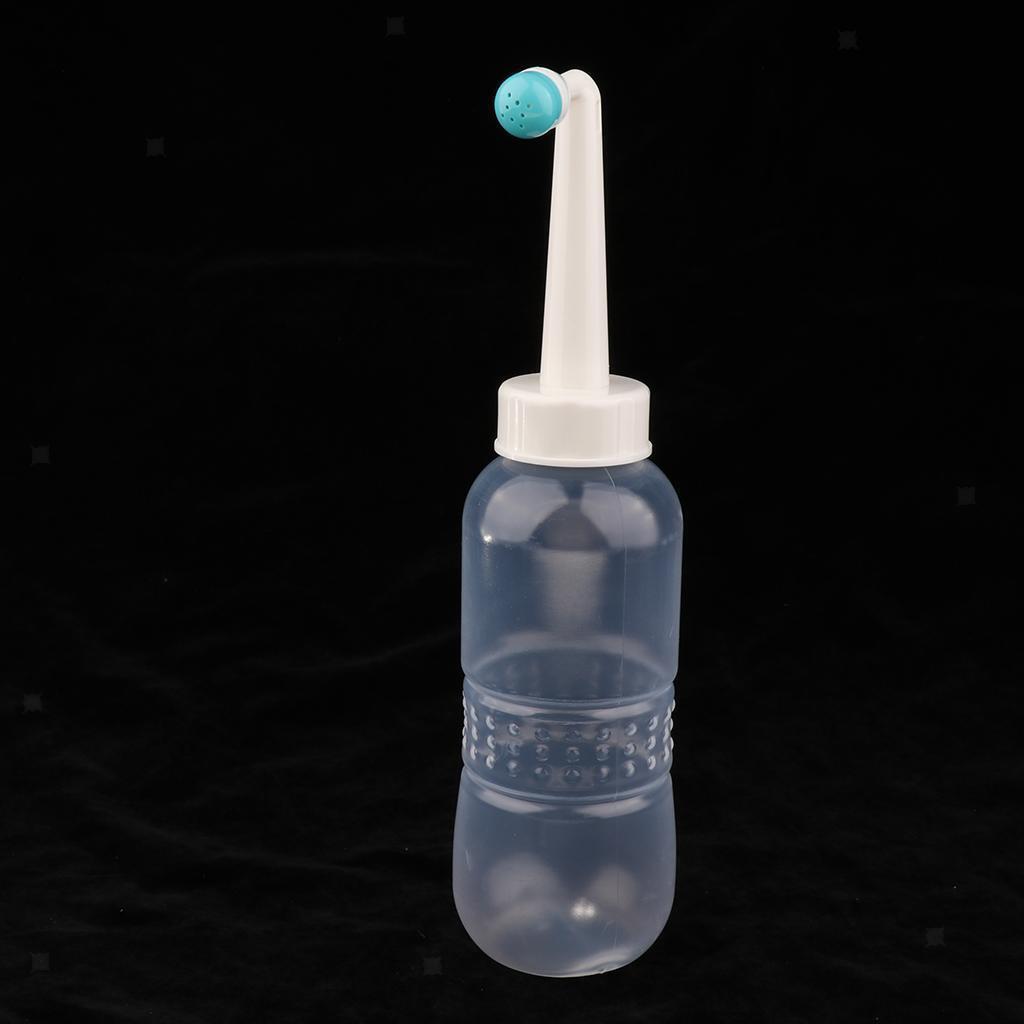 Plastic Handheld Portable Bidet Travel Nozzle Bidet Bottle Clear Green 480ml