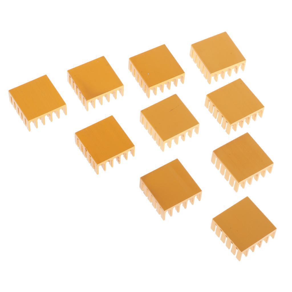 10x Heat Sink Cooling Module Aluminum Heat Sink Radiator Fin (0.87 Inch X 0.87