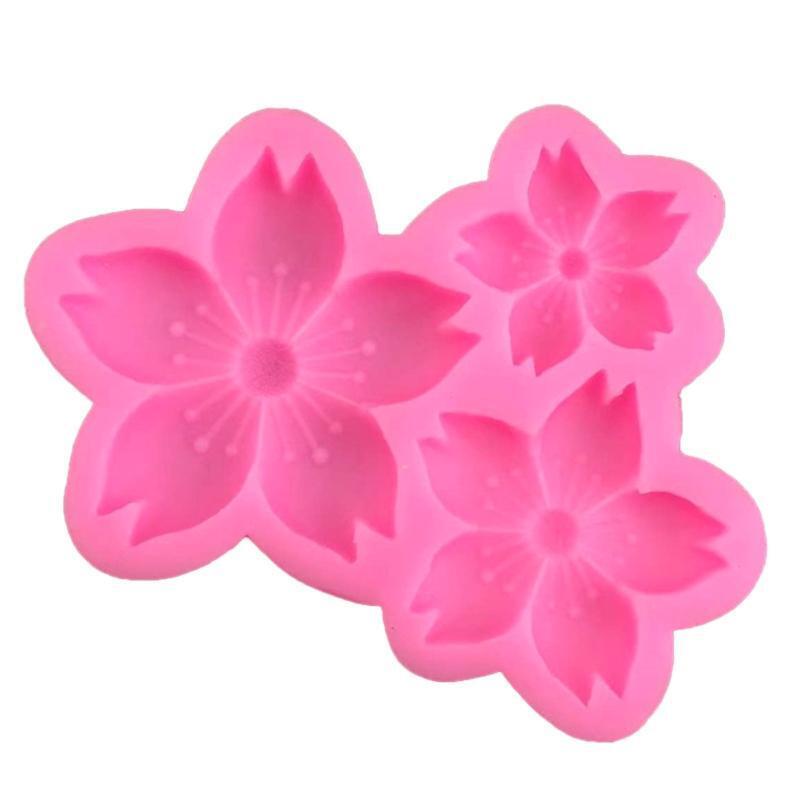 Chocolate Moulds Dessert Mold Cherry Flowers Shaped Cake Decoration Gadgets