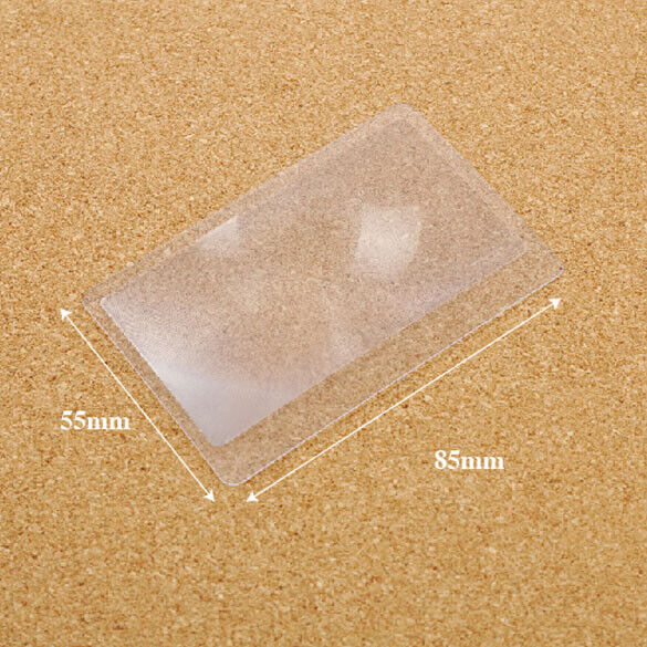 Credit Card Size Magnifier Reading Magnifying Glasses Lens Pocket magnifier