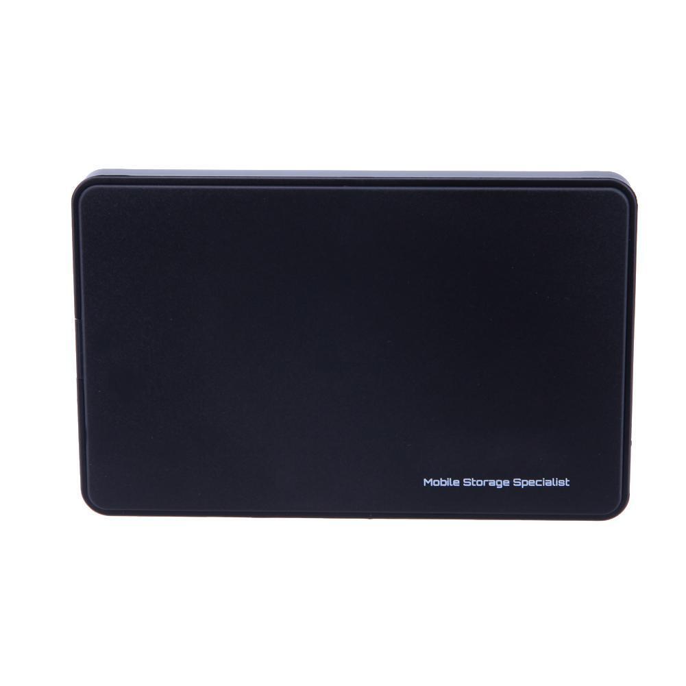 2.5in USB 3.0 SATA Hd Box HDD Hard Drive External Enclosure Case(Black)
