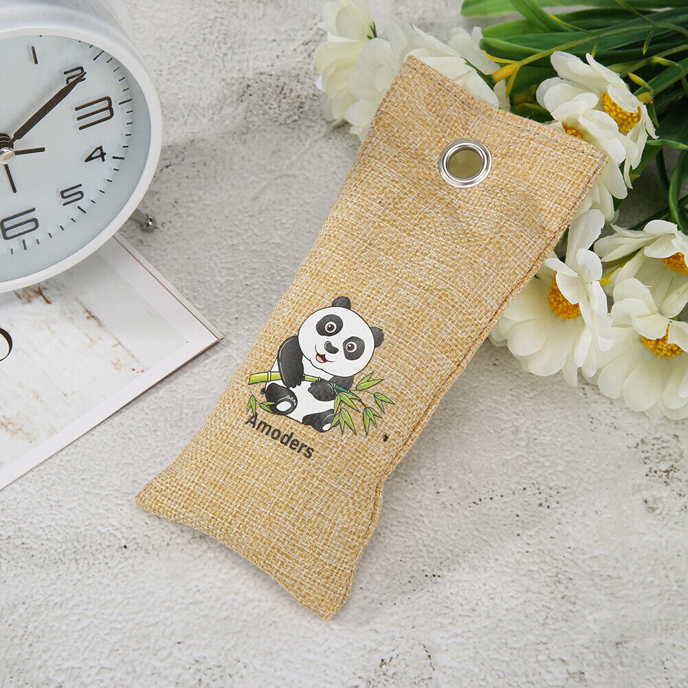 Panda Bamboo Charcoal Bag Closets Car Air Purification Deodorant (Coffee)