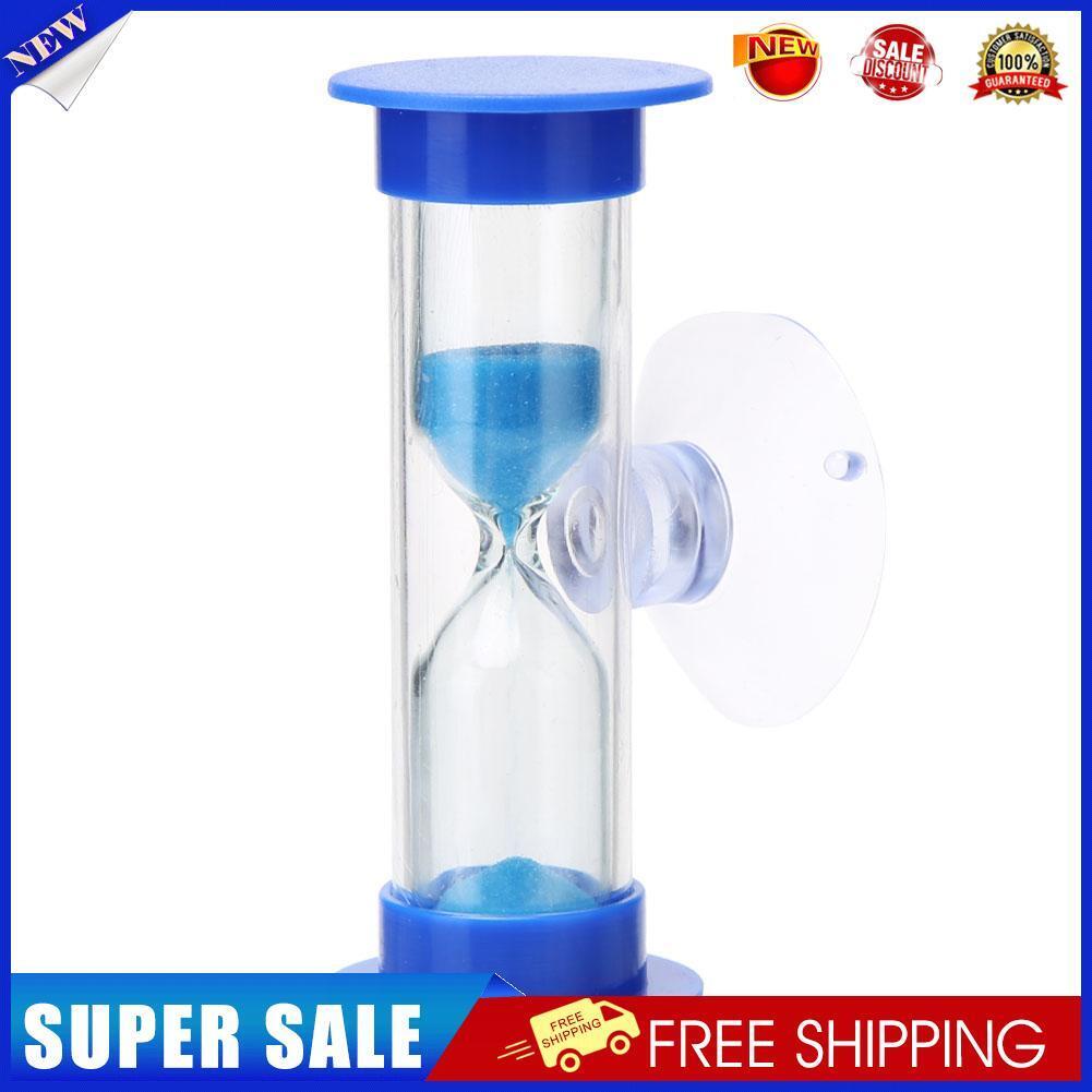 2min Hourglasses Kid Teeth Brushing Timer w/Suction Cup Home Decor (Blue)