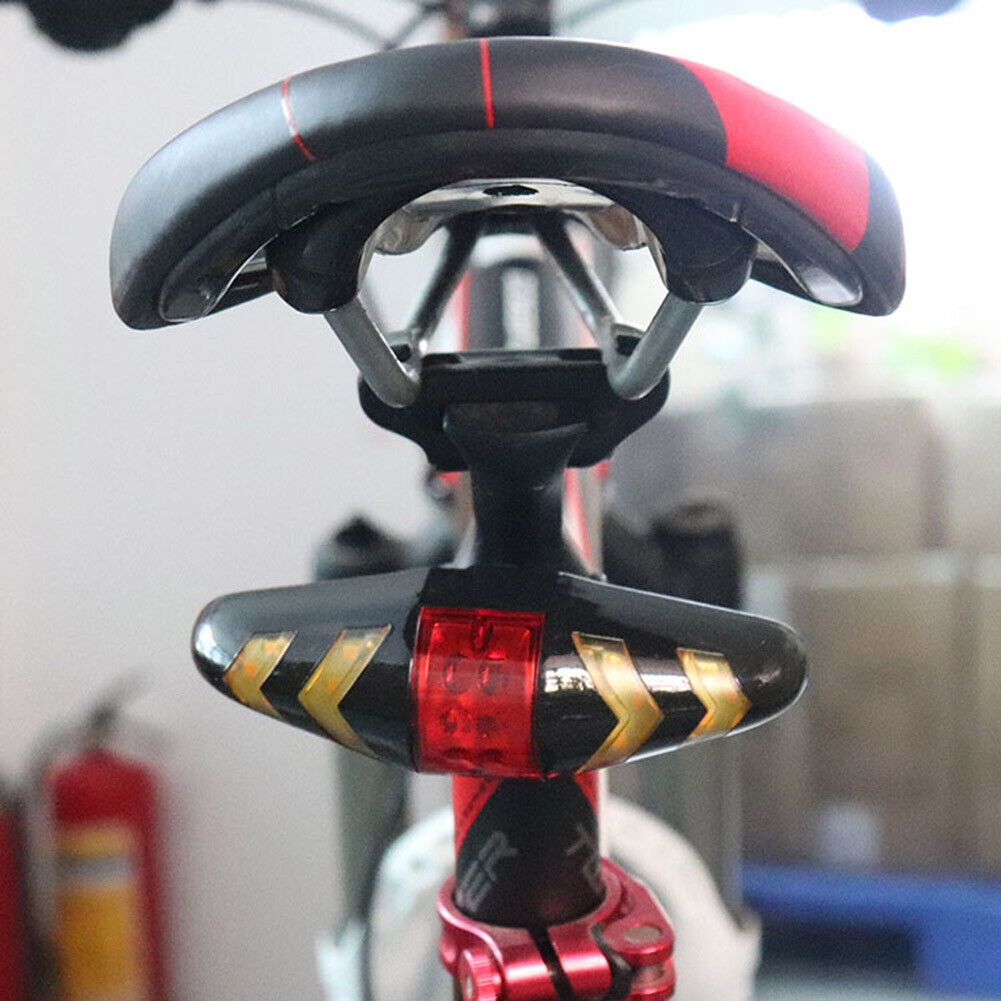 Bicycle LED Taillight Bike Smart Wireless Remote Control Turn Signal Lights