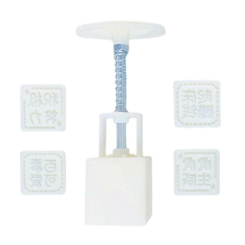 Mooncake Mould Mid-Autumn Festival Hand-Pressure Cute Chinese Characters 30g