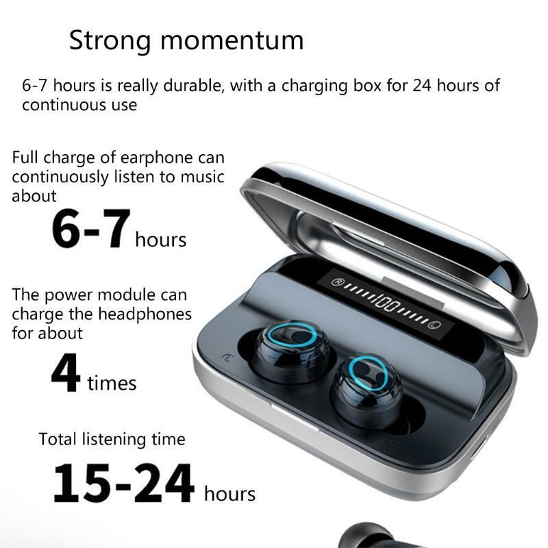 Smart Wireless Earphone 5.0 TWS Sports Waterproof IPX6 Active Noise Cancellation