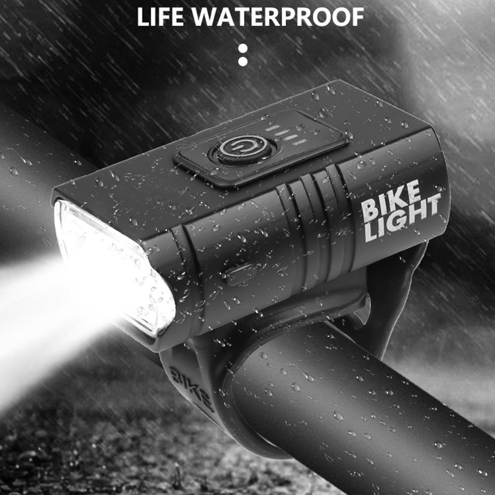 T6 LED MTB Bicycle Light 10W 800LM 6 Modes USB Rechargeable+LED Flash Light