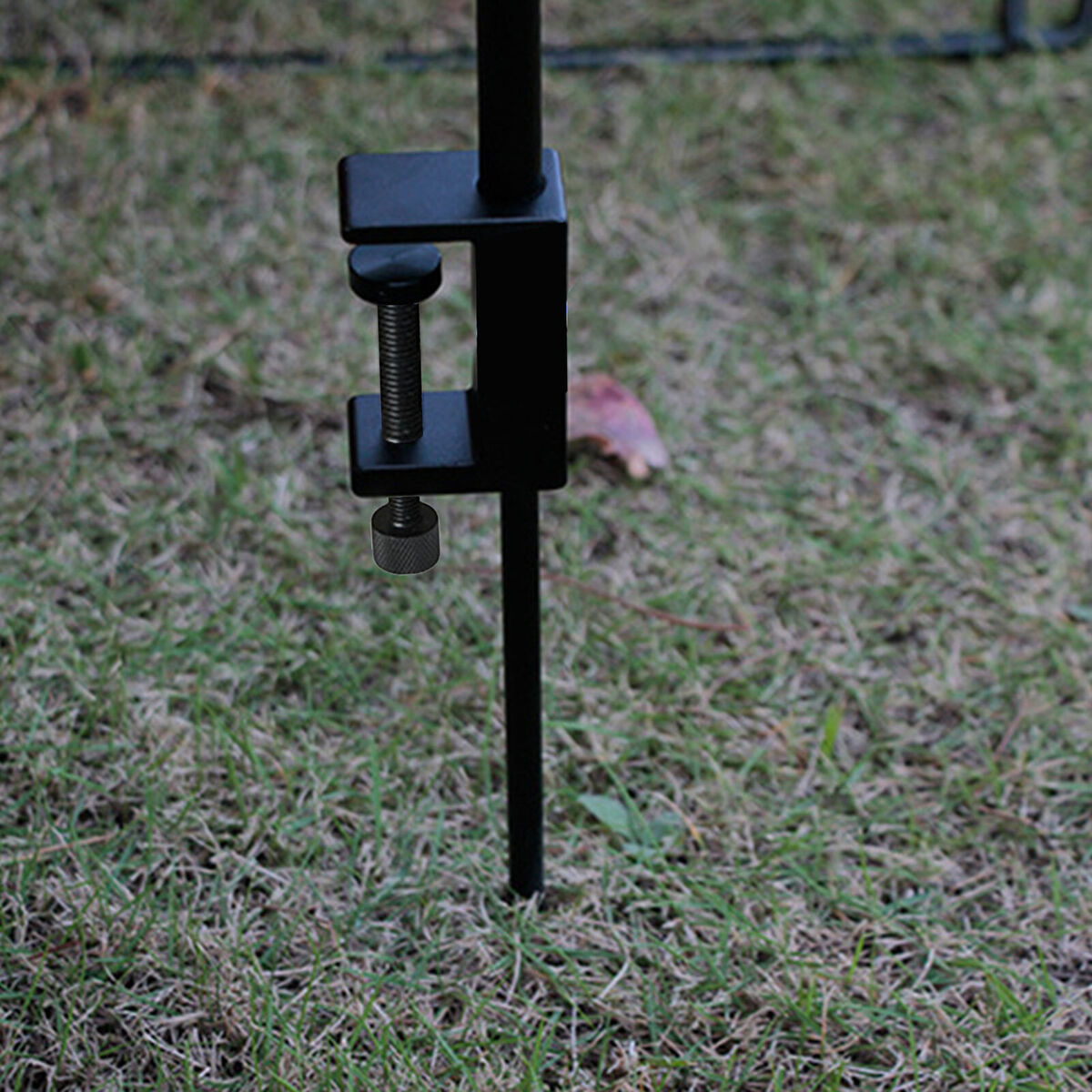 Folding Lantern Post Pole - Collapsible Hanging Light Stand Holder Hook