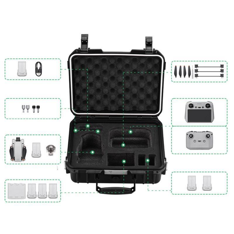 Explosion-proof Box For Mini 3 Pro Drone Storage Box Suitcase Carrying Box