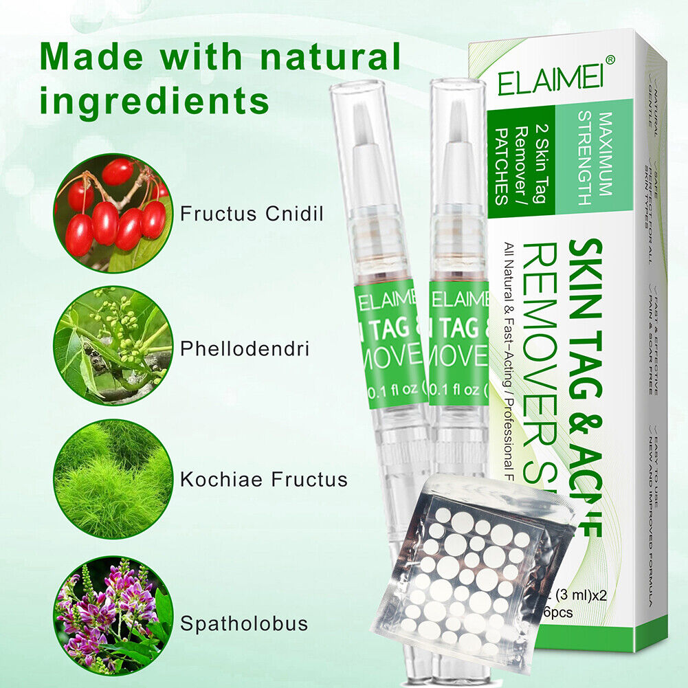 Portable Skin Tag Remover Pen Patch Wart Remove Acne Mole Treatment Tool