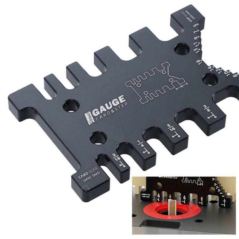 High Precision Tenon Caliper Meter Card Metric Imperial Carpentry Router Saw New