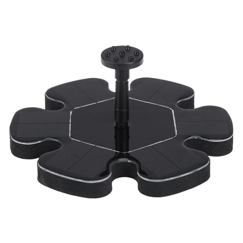 Flower Type Gardening Solar Panel Fountain Water Pump Floating Sprinkler Tools