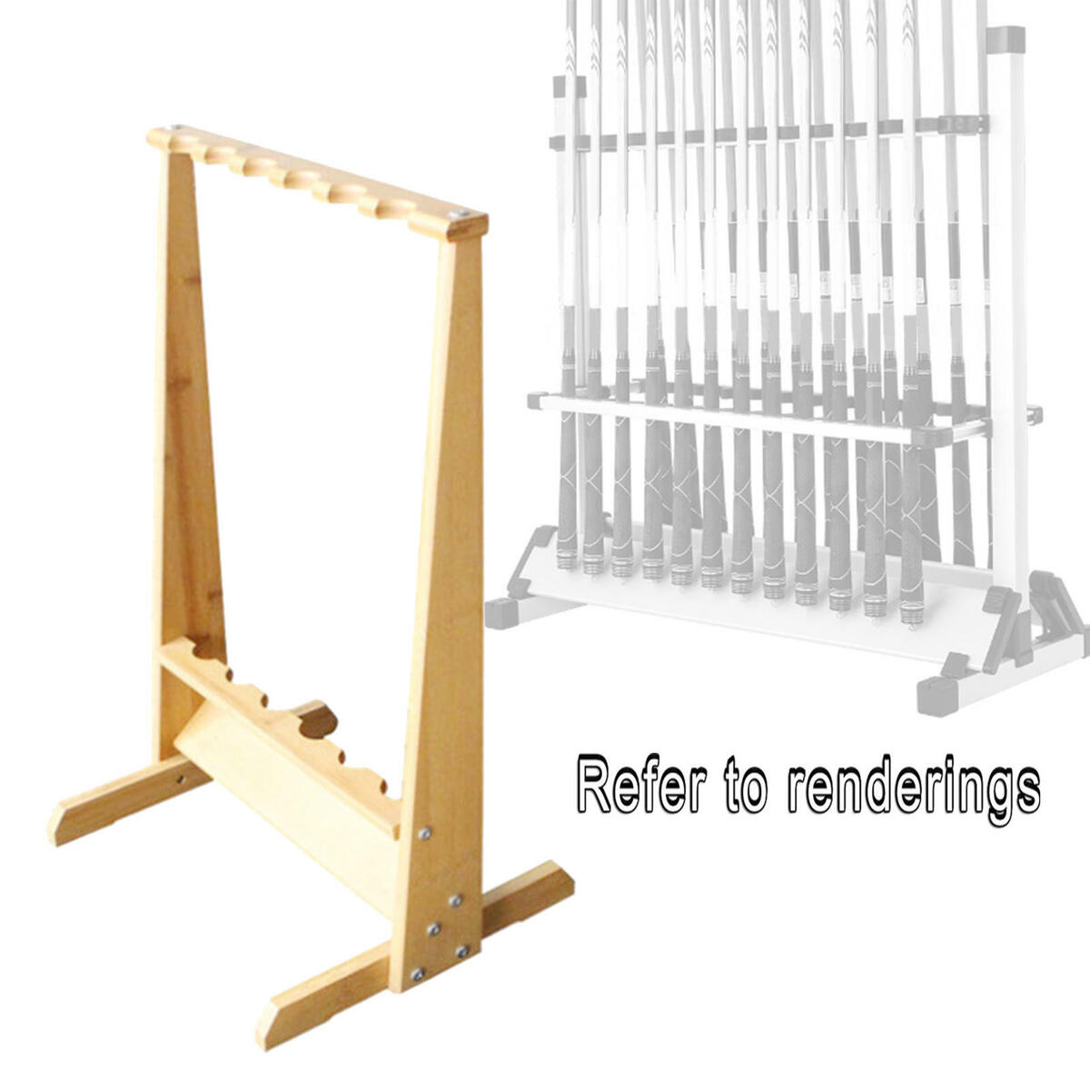 Fishing Rod Rack  Floor Stand Fishing  Holder for Garage