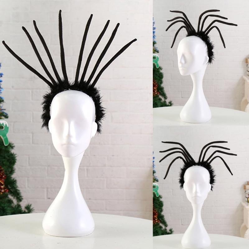 Black Spider Leg Headband Headdress Hair Hoop Funny Headwear for Halloween Party