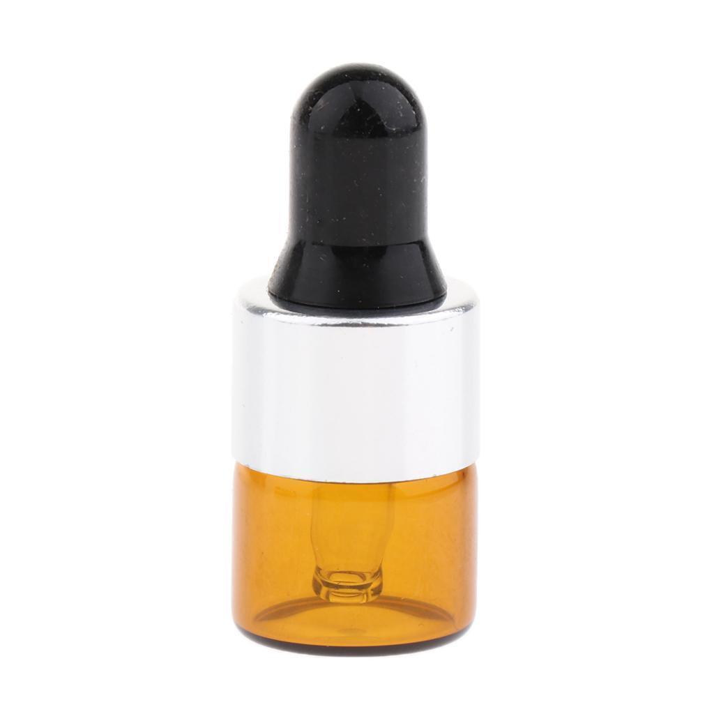 20pcs Mini Refillable Glass Plastic Dropper Bottle for Essential Oils 1ML