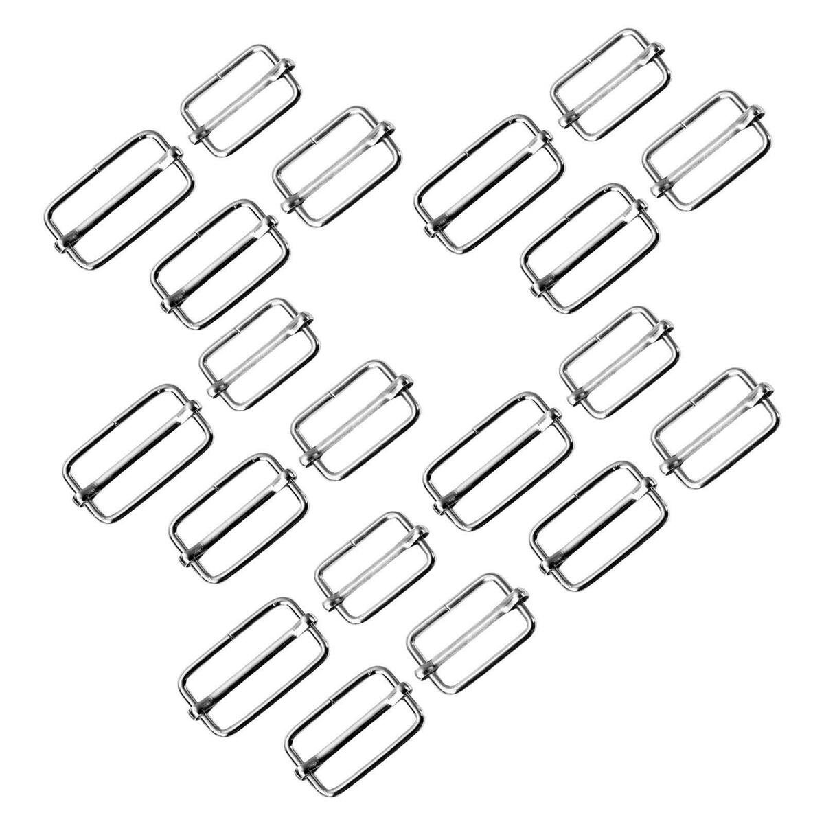 20 Pieces Slide Buckle Adjustable  Roller Pin Buckles for Purse Making